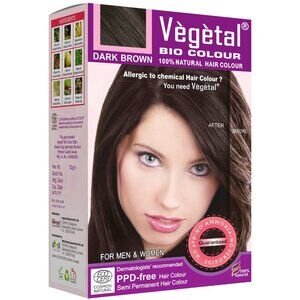 Vegetal Bio Colour Dark Brown 50g | 100% Herbal Hair Color Men and Women